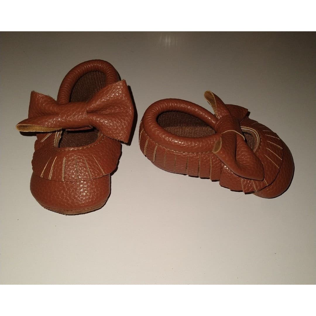 Baby Girl Moccasins - Size 11 - Thumbnail 2
