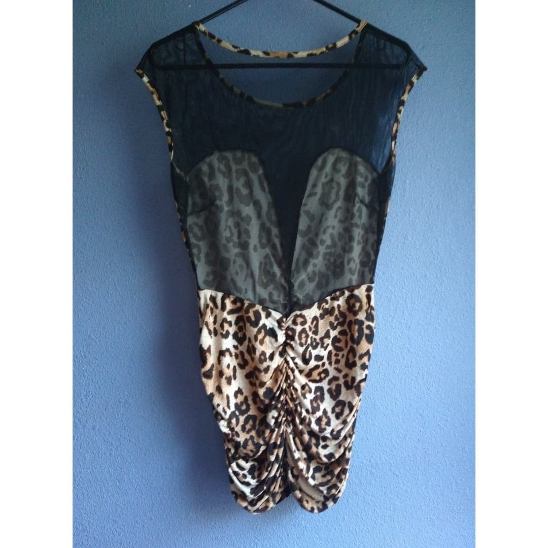 Cameo Shirt/Mini Leopard/Sheer Top/Mini Dress? - Thumbnail 2