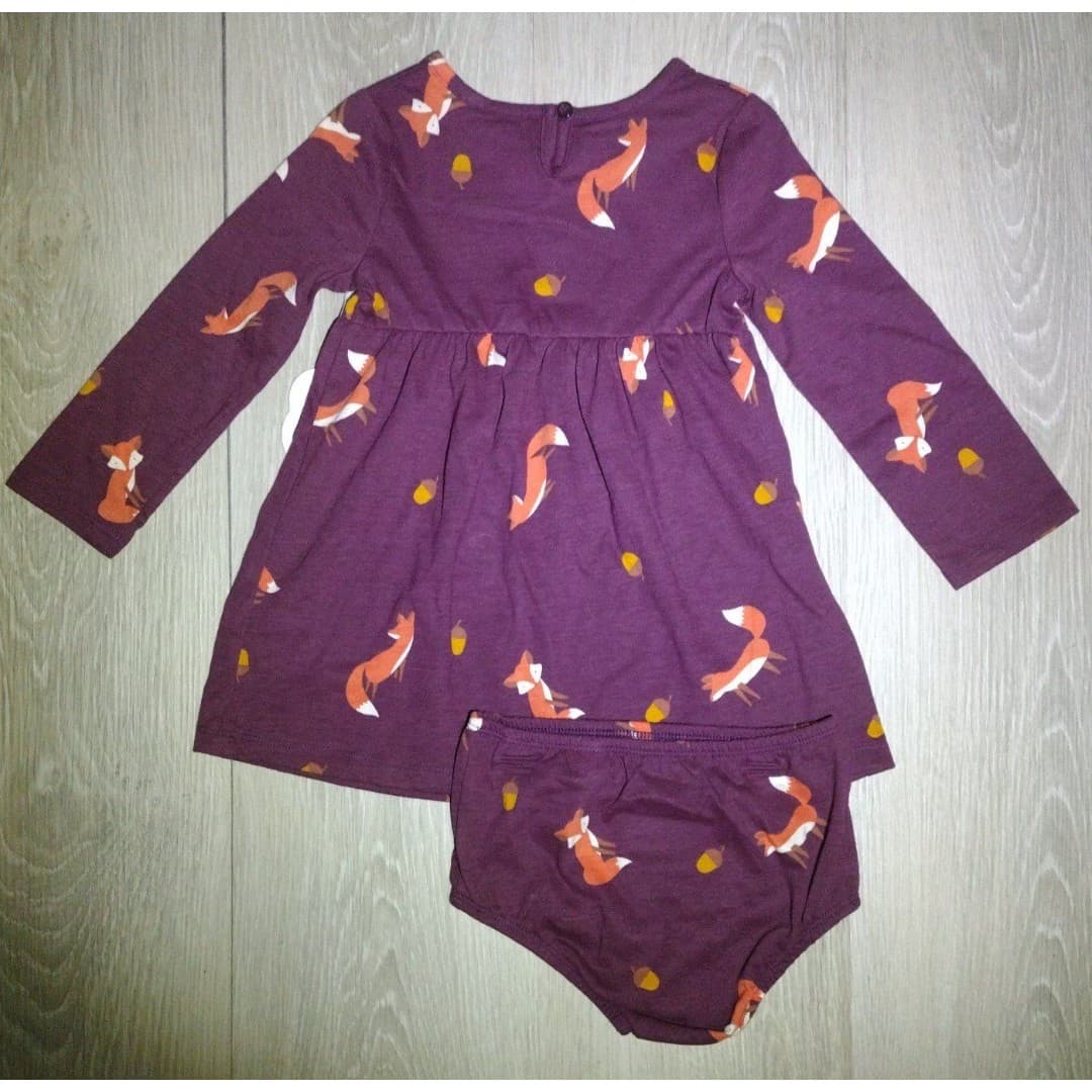 24mo Knit Fox Dress & Matching Bloomers Set(New) - Thumbnail 3