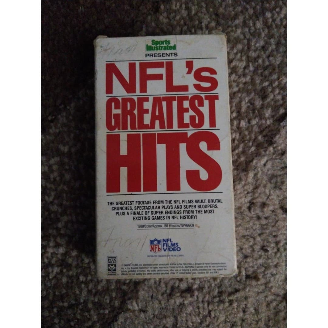 NFL's greatest hits-1988 VHS - Thumbnail 2