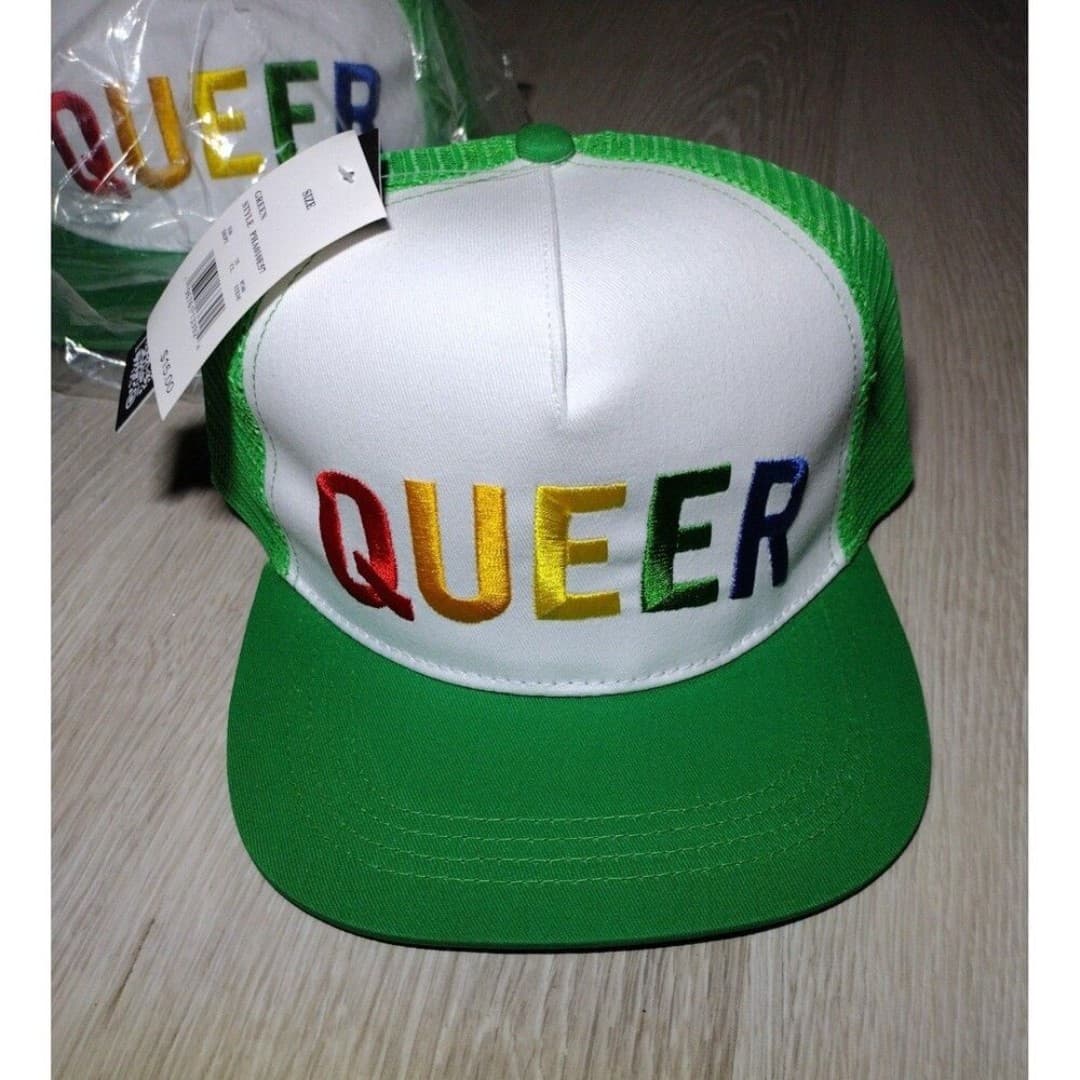 Freedom of Self Expression - 'QUEER' Snap Back Hats - NWT - Image 1