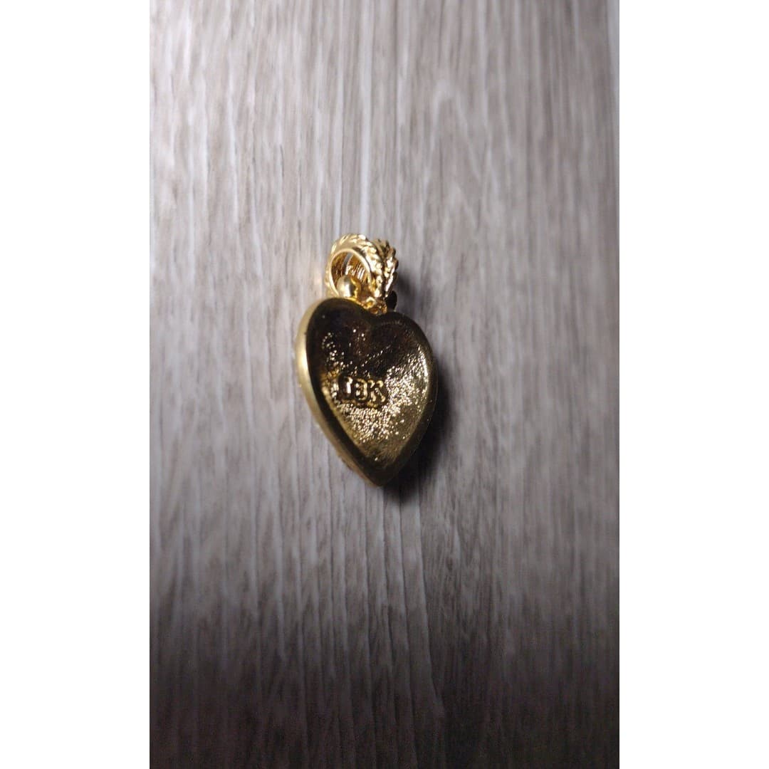 JBK - Jackie Kennedy Heart Rhinestone Pendant - Thumbnail 4