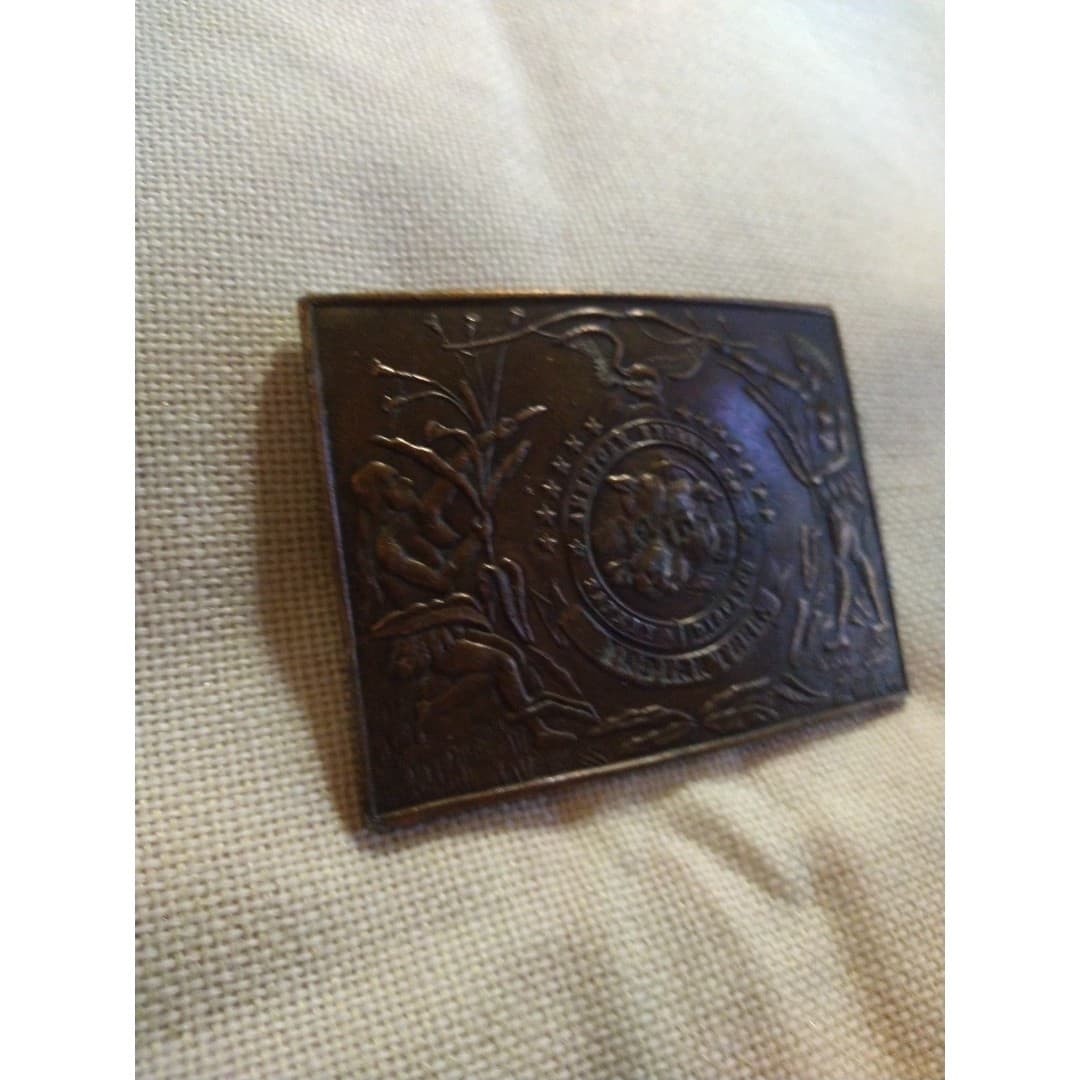 American Express and Co. Safety Dispatch Vintage Belt Buckle - Image 1