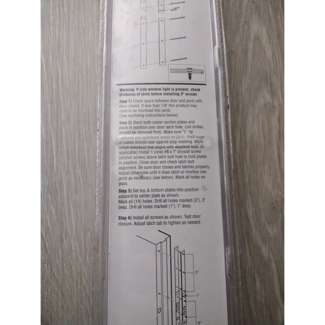 Ultimate Door & Jamb-Repair Reinforcement Kit - Defender Security u-11026 - Thumbnail 5