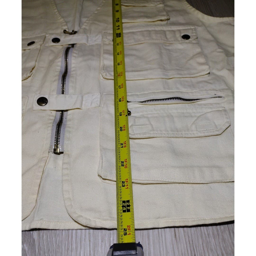 Vintage Tactical Vest in Beige - Protest Blues - Size XL - Thumbnail 7