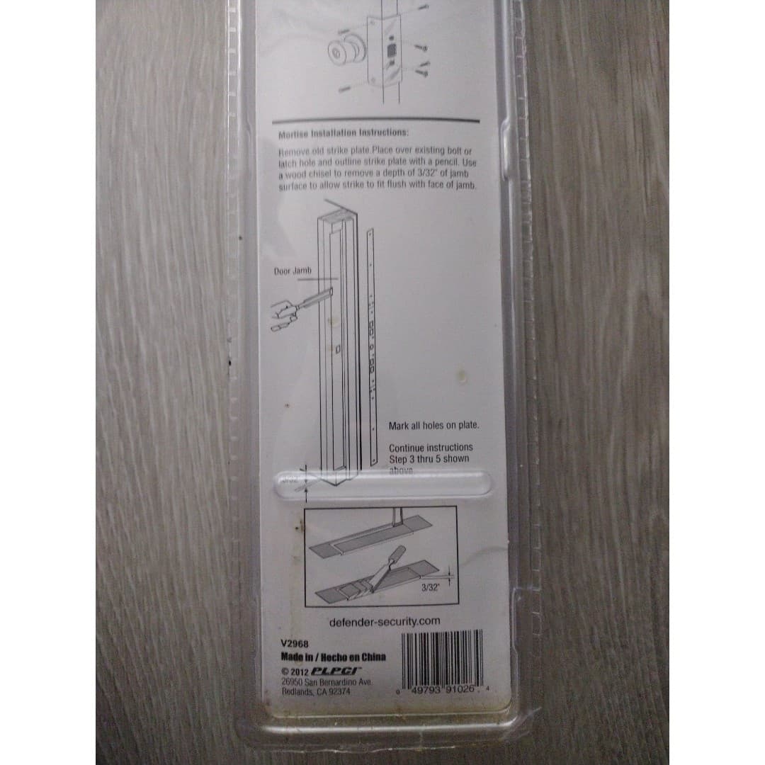Ultimate Door & Jamb-Repair Reinforcement Kit - Defender Security u-11026 - Thumbnail 7