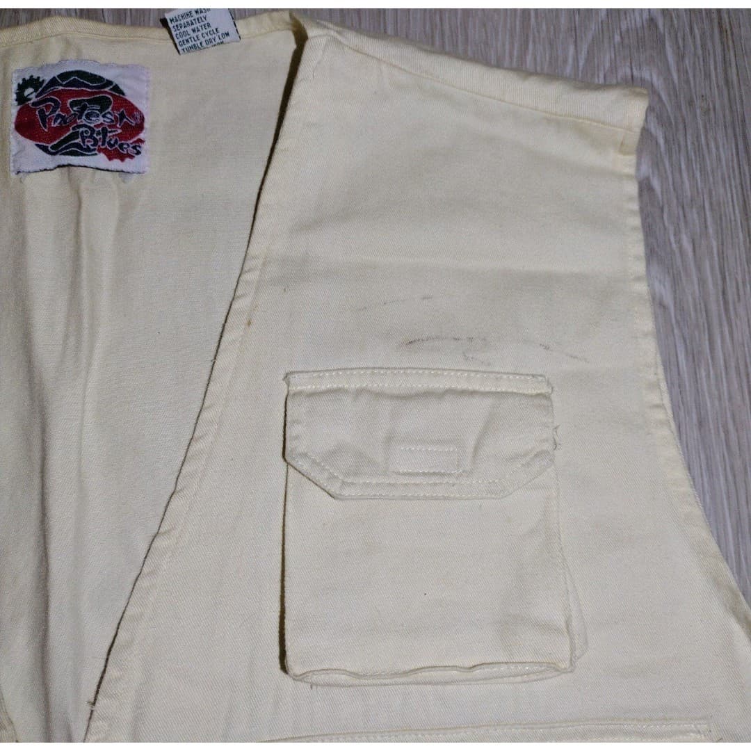 Vintage Tactical Vest in Beige - Protest Blues - Size XL - Thumbnail 3