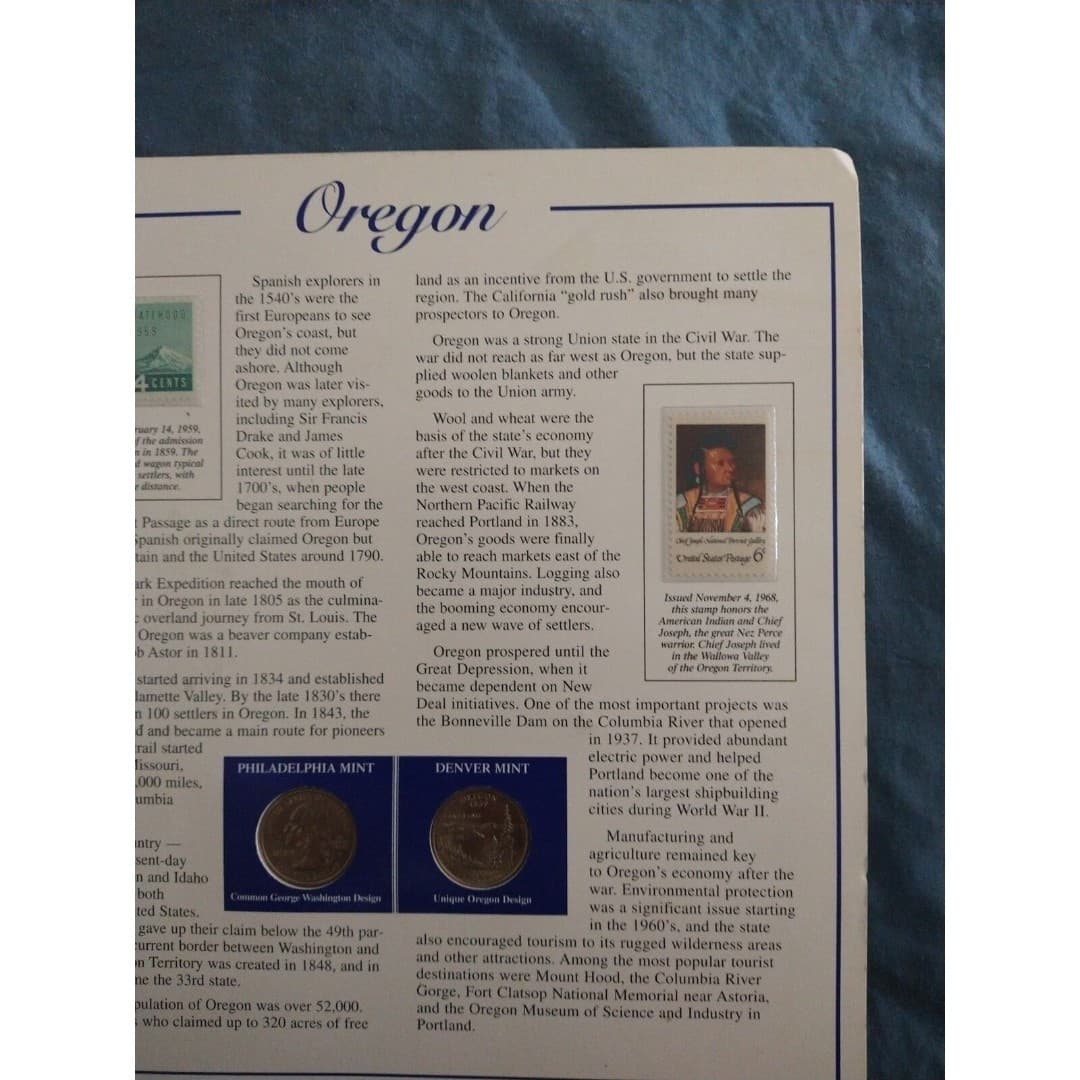 Oregon statehood quarters-minting limited to 10 wks, issued June 5th 2005. - Thumbnail 4