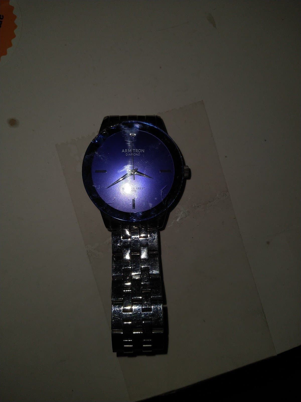 Armitron Men's Watch 20/4952SV Blue Dial Quartz 42mm Silver Tone Stainless Steel - Thumbnail 4