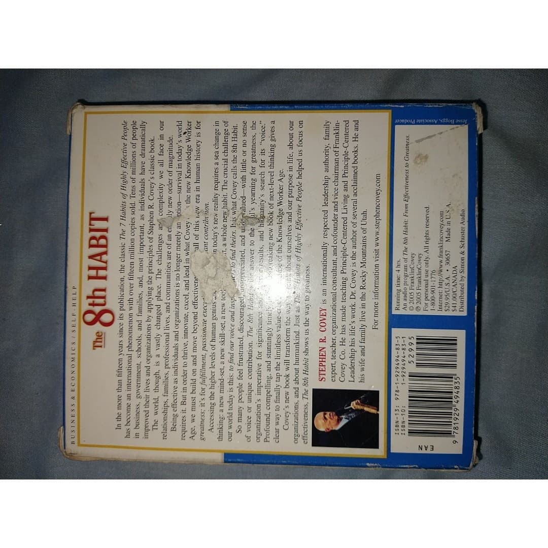 8th Habit Audio Reading-3 disk - Thumbnail 4
