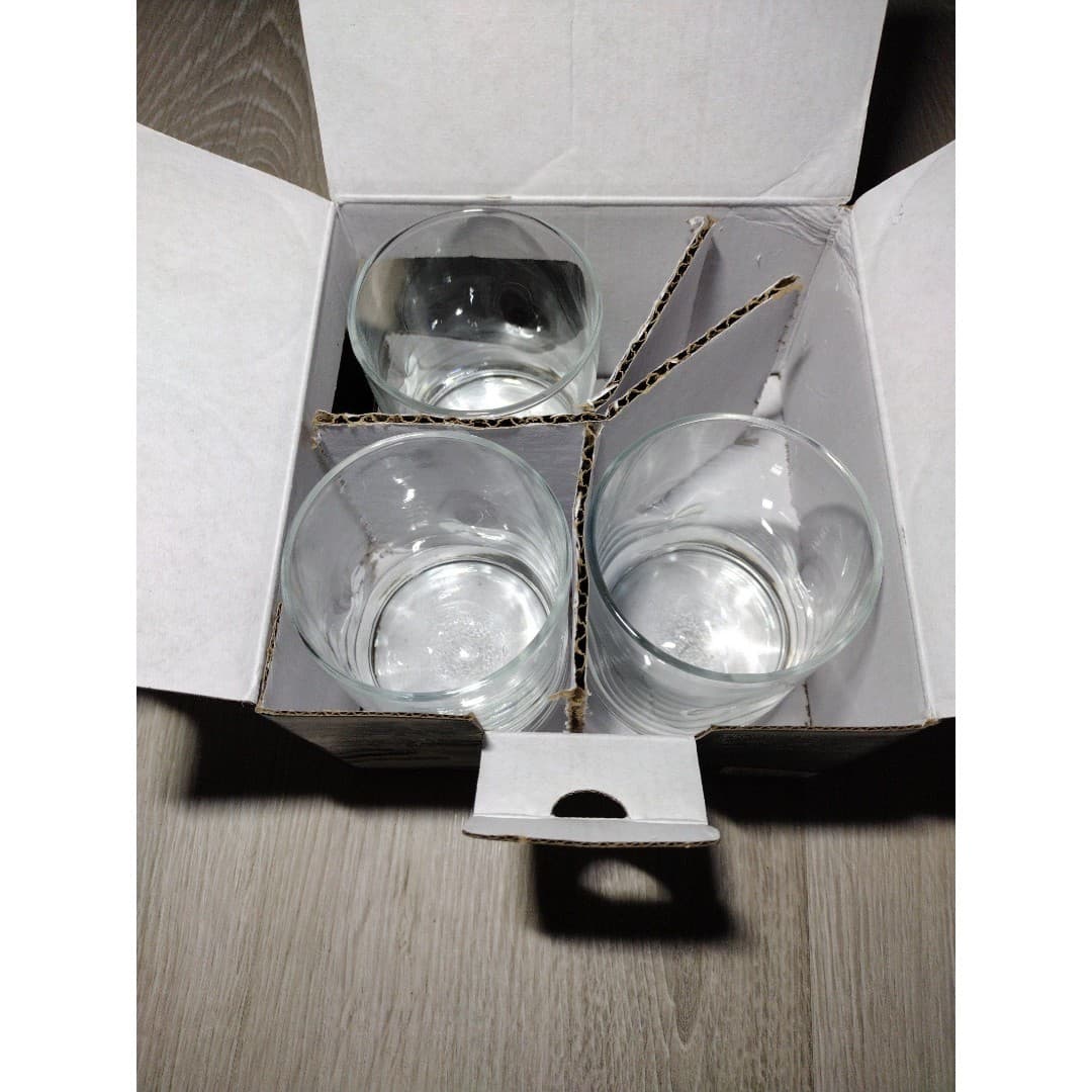 Set of 3 - 12.5oz Drinking Glasses - Dimpled Blown Glass Design - Better Homes&G - Thumbnail 2