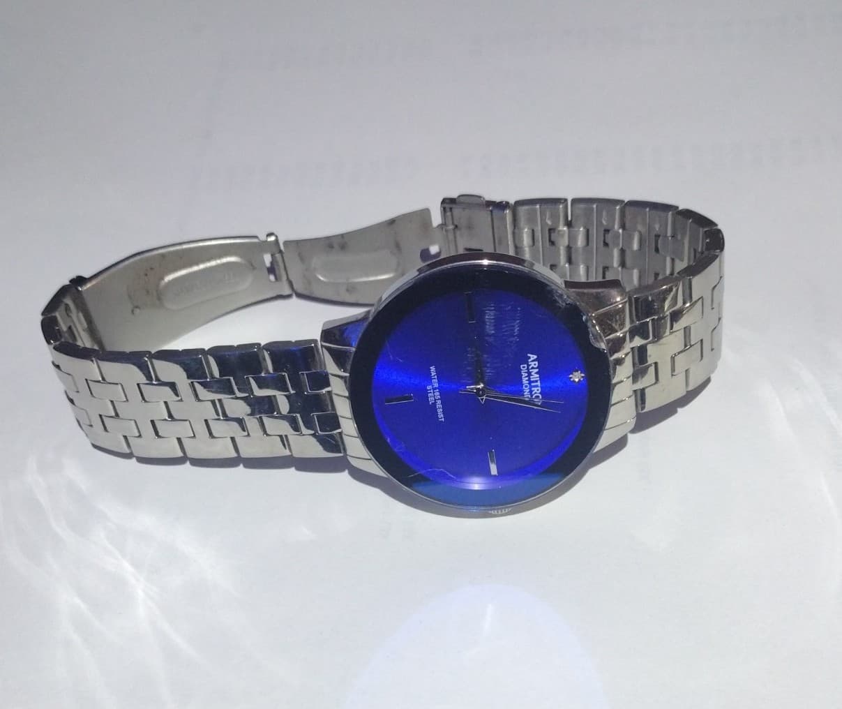 Armitron Men's Watch 20/4952SV Blue Dial Quartz 42mm Silver Tone Stainless Steel - Thumbnail 2