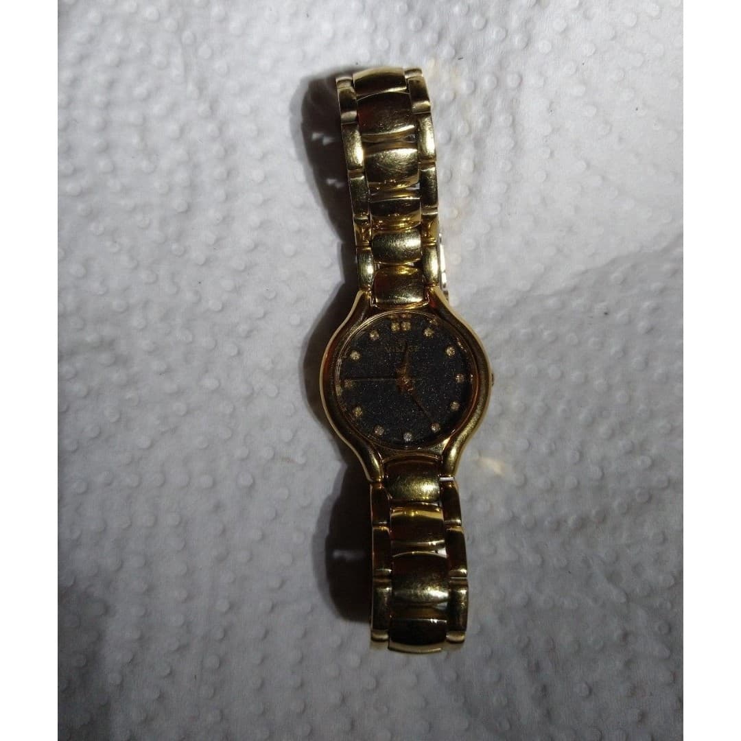 Visage - Gold Tone Woman's Watch - Thumbnail 6
