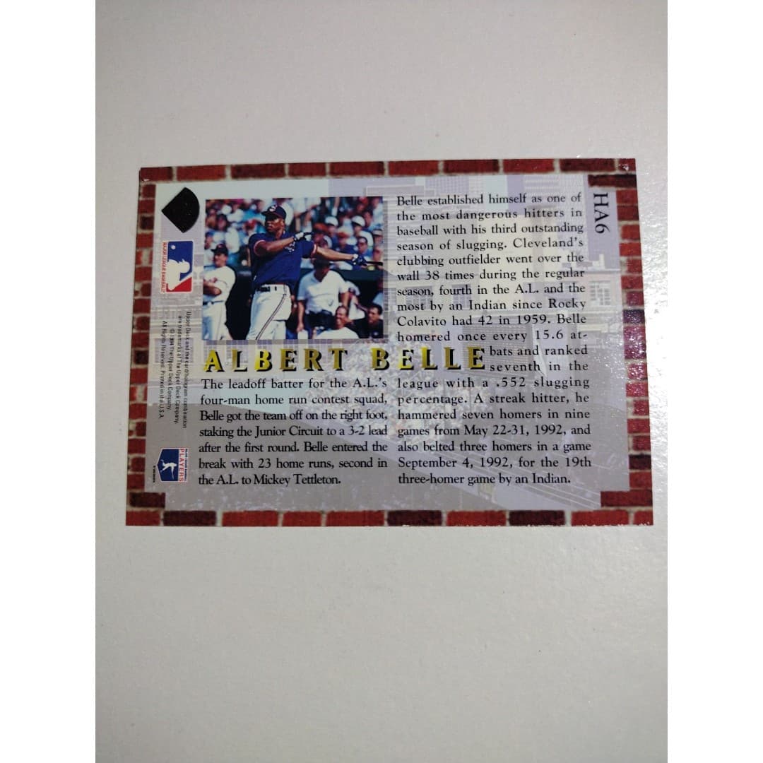 Albert Belle & Bobby Bonilla - 1994 Upper Deck - Home Run All Stars - - Thumbnail 4