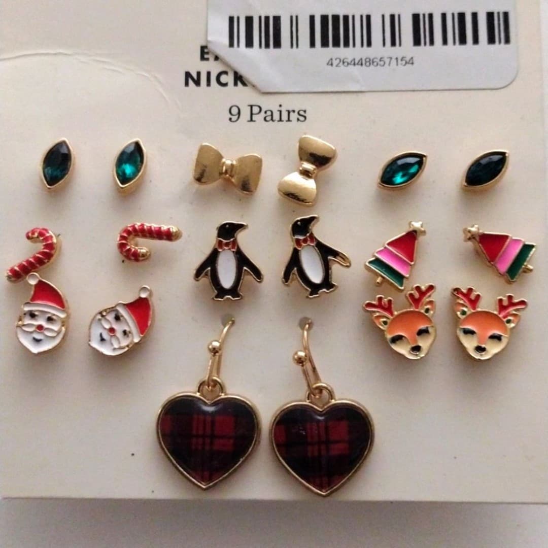 9pk Holiday Earrings - Image 1