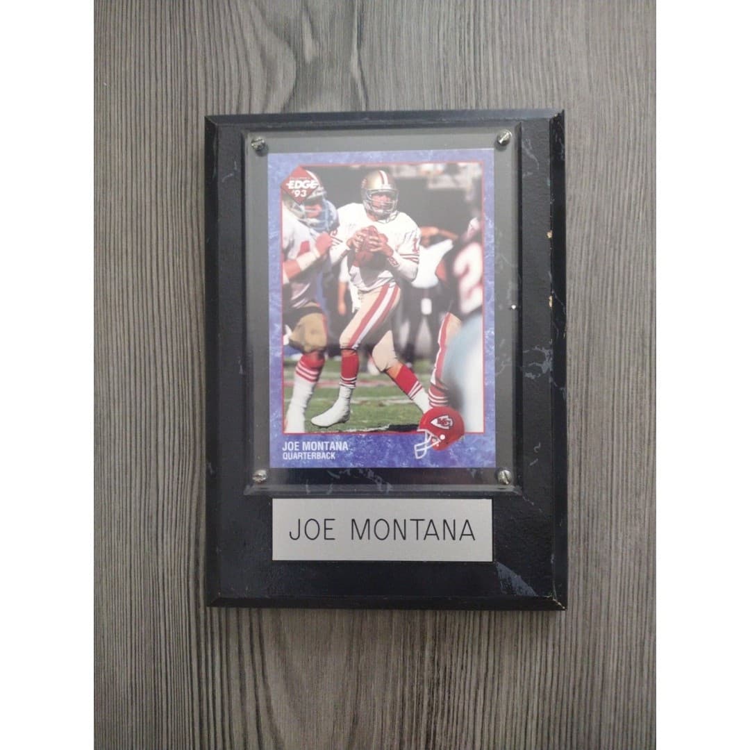 1993 Collector's Edge - Joe Montana - #109 - Framed Plaque - Image 1