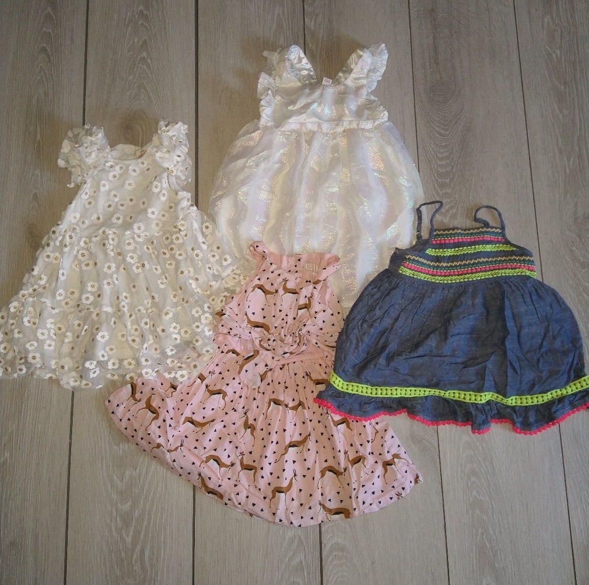 Girl Dress Bundle(4) - 18mo(1) - 2T(3) - Cat & Jack & Osh Kosh - Image 1
