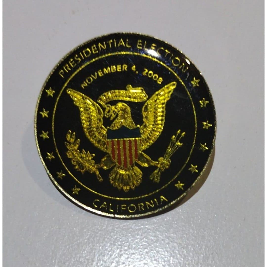 Presidential Election Pin - California - 2008 - Image 1