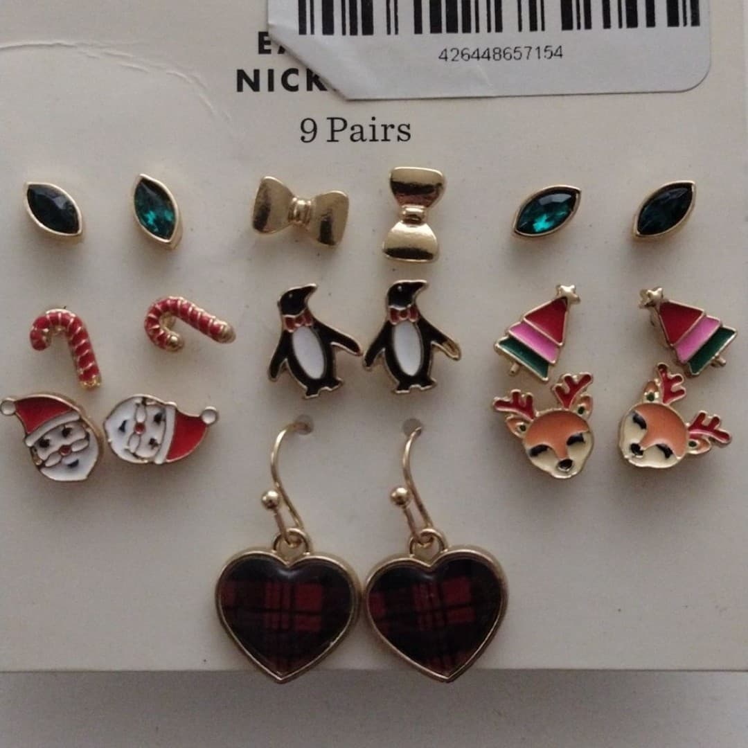 9pk Holiday Earrings - Thumbnail 5