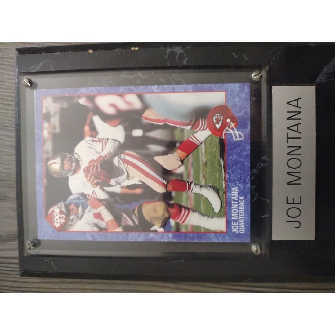 1993 Collector's Edge - Joe Montana - #109 - Framed Plaque - Thumbnail 7