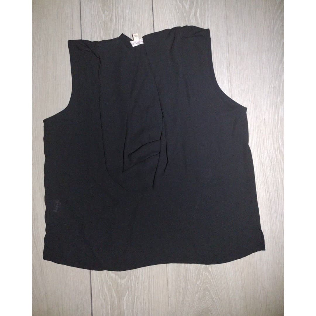 Philosophy-Hooded Large Tank Top- Black - Thumbnail 7