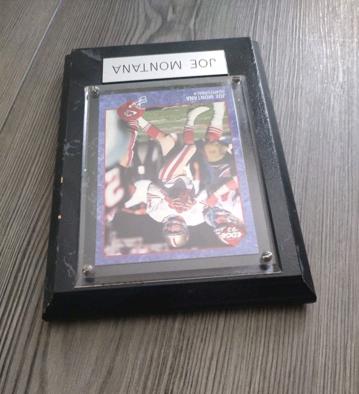 1993 Collector's Edge - Joe Montana - #109 - Framed Plaque - Thumbnail 5