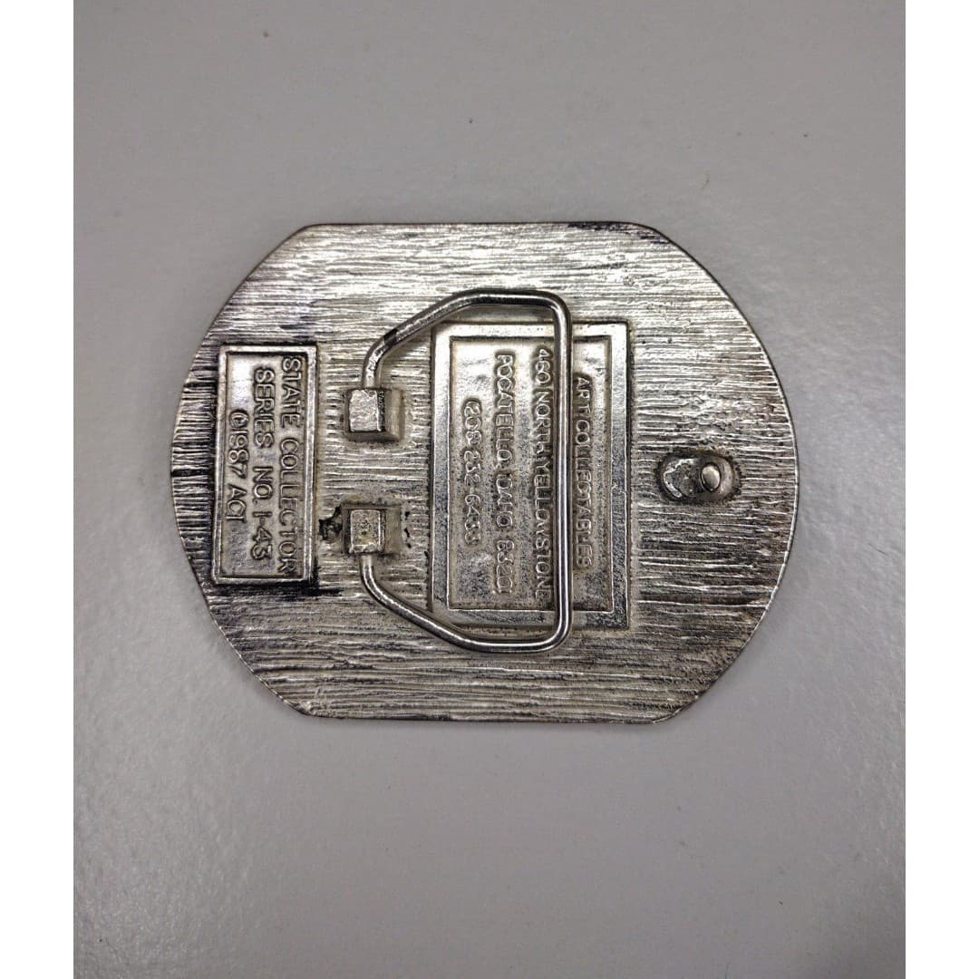 Weiser - Great Seal of The State of Idaho - Vintage Sterling Silver Plate Buckle - Thumbnail 5