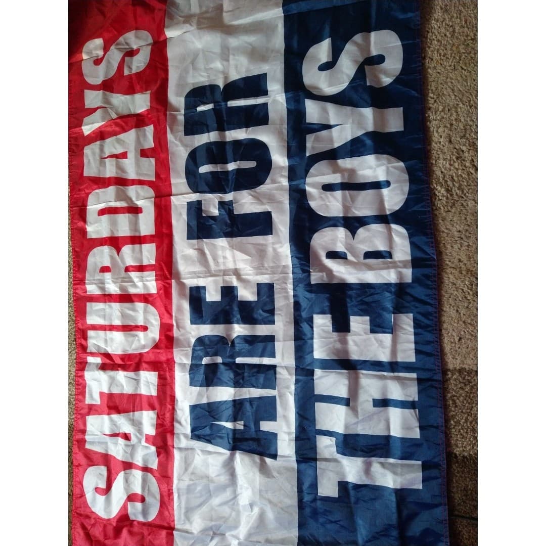 Saturdays are for the boys Flag/Tapestry/Banner - Thumbnail 2