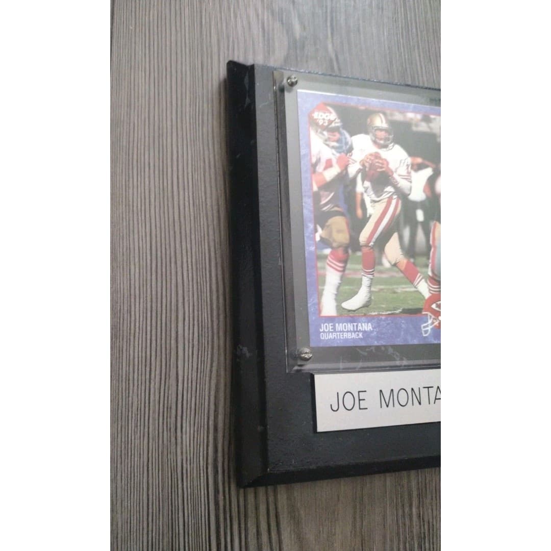 1993 Collector's Edge - Joe Montana - #109 - Framed Plaque - Thumbnail 3