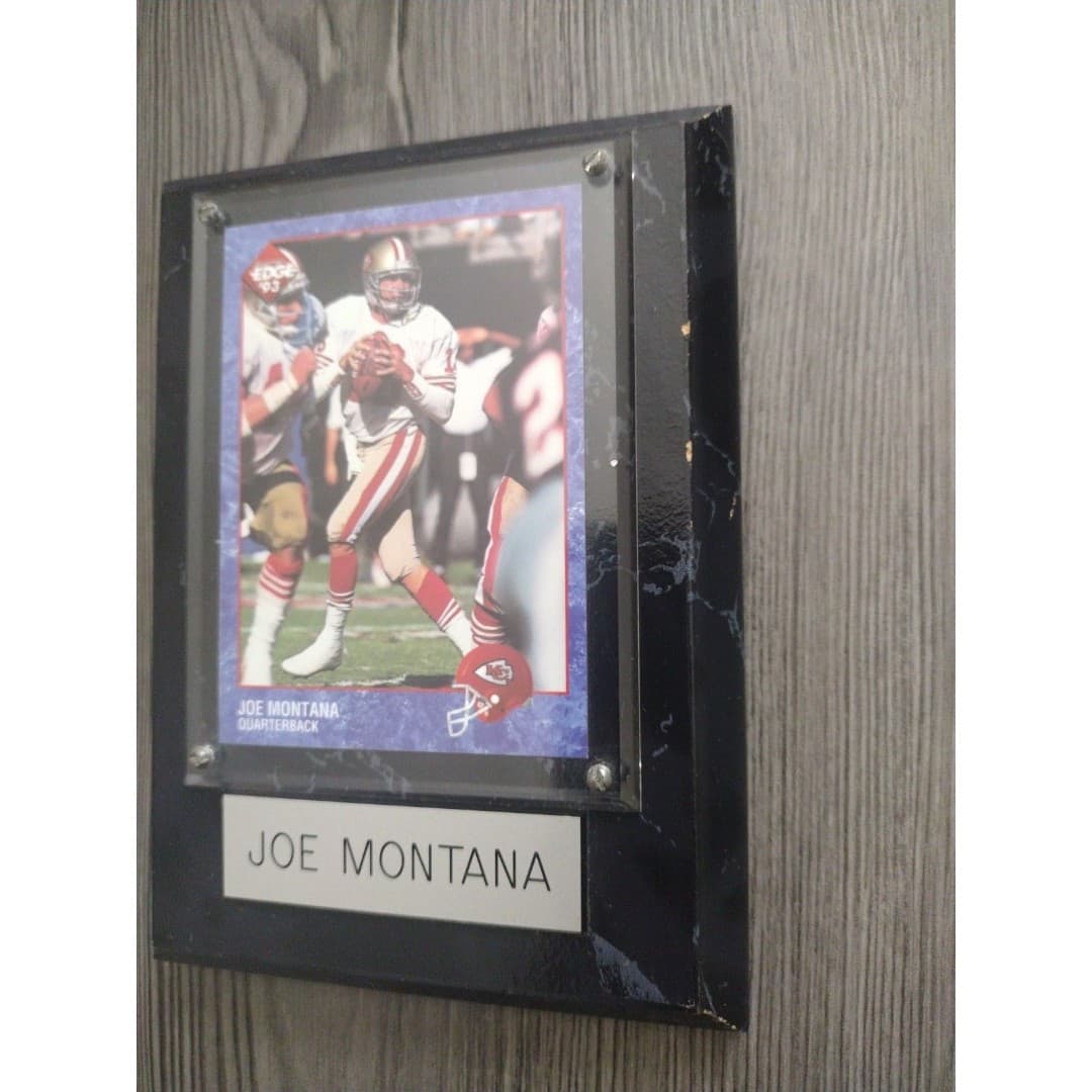 1993 Collector's Edge - Joe Montana - #109 - Framed Plaque - Thumbnail 2