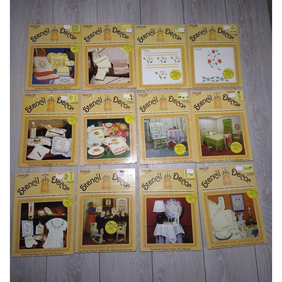 Big Lot of Stencil Decor(12) - Image 1