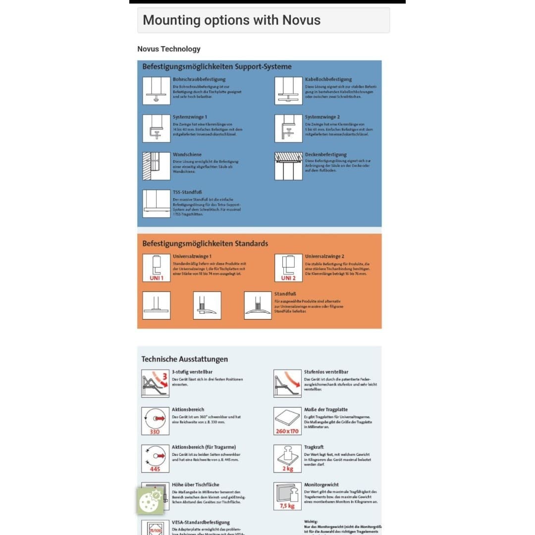 Novus Universal Desk Clamp - Thumbnail 7