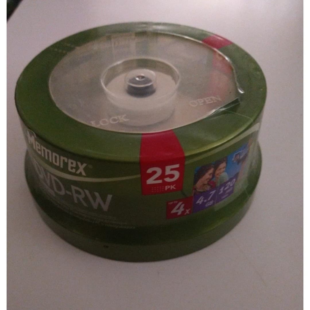 25 Pk Memorex DVD-RW -new - Thumbnail 2
