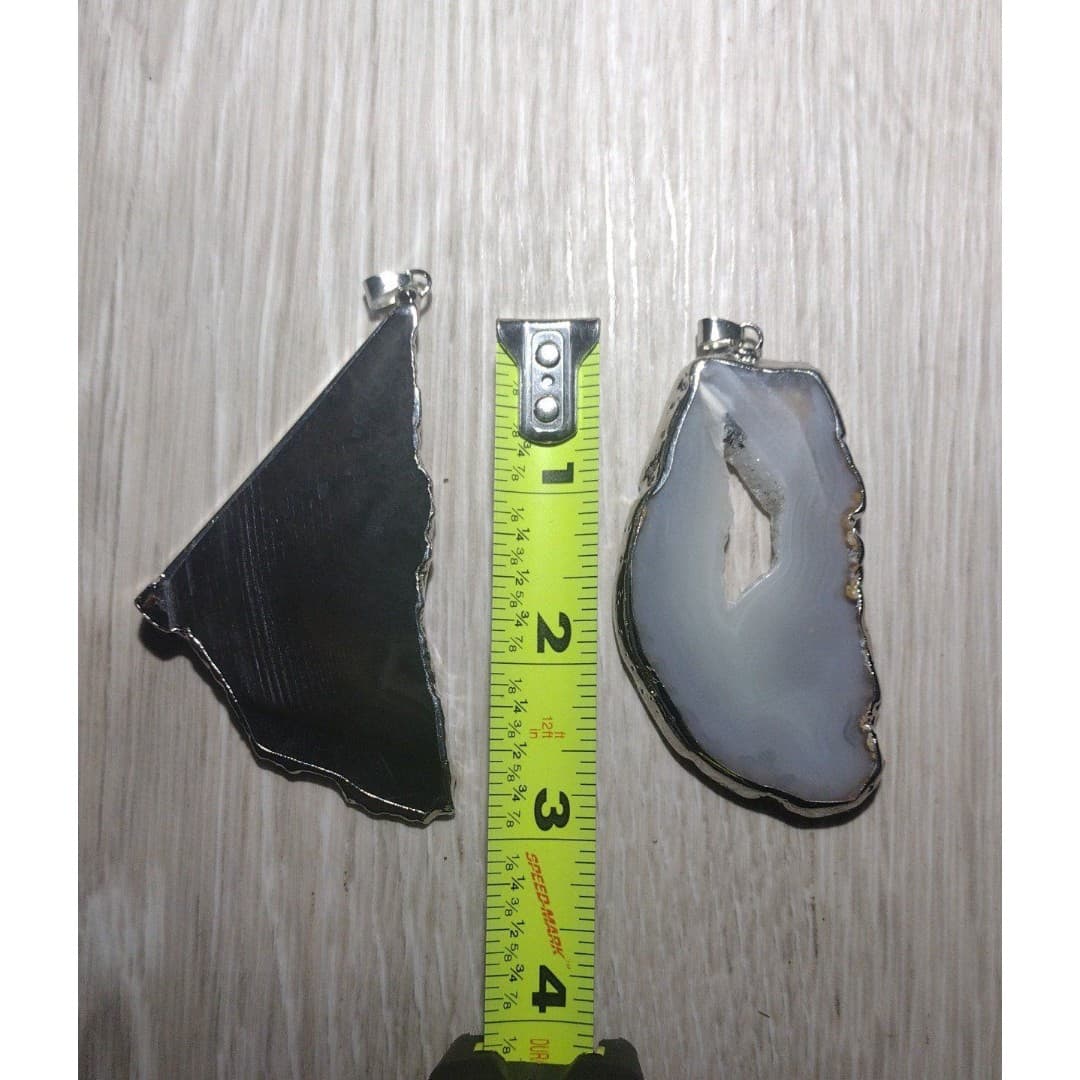 2 Semi Precious Stone Pendants - Thumbnail 2