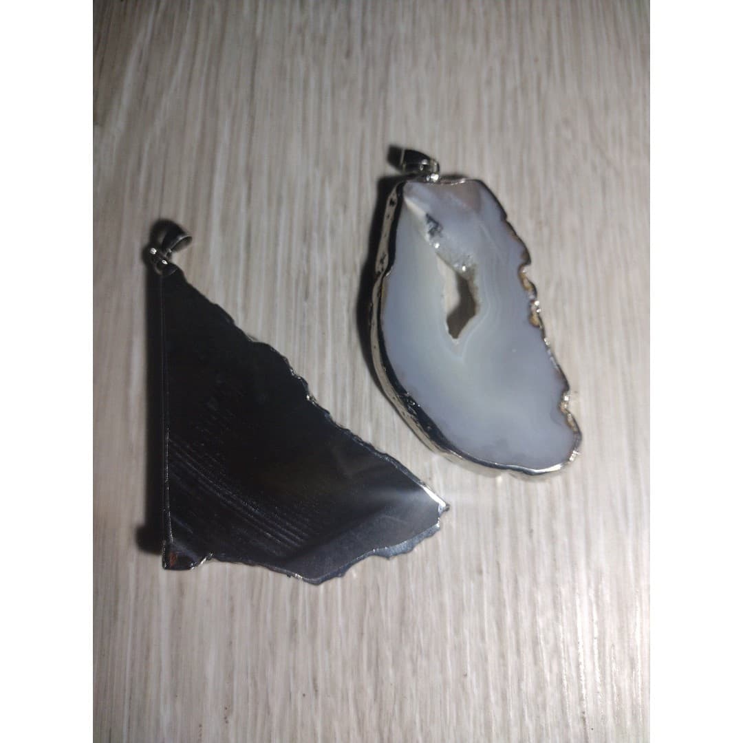 2 Semi Precious Stone Pendants - Thumbnail 5