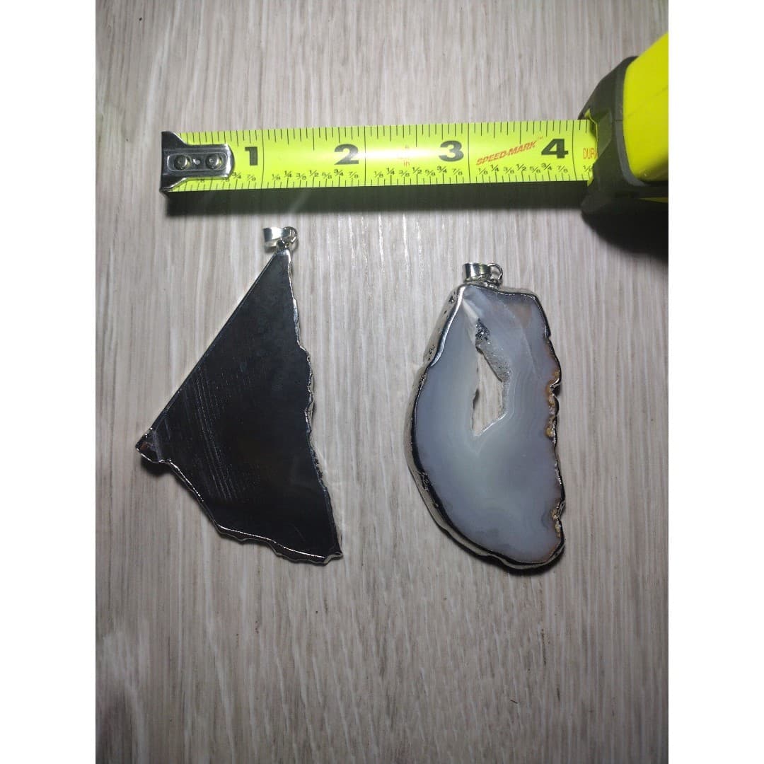 2 Semi Precious Stone Pendants - Thumbnail 3