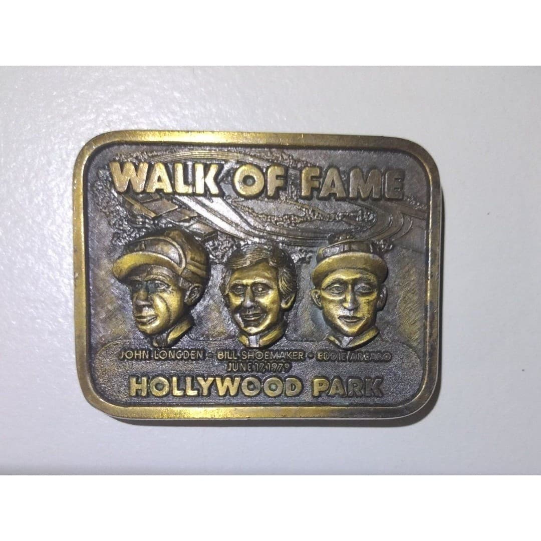 A Vintage Belt Buckle Commemorating the Hollywood Park Walk of Fame, - Image 1