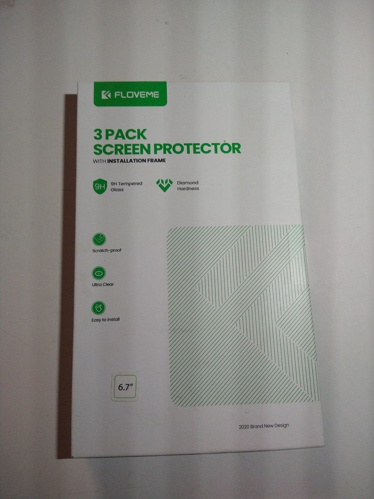 3 PACK SCREEN PROTECTOR w installation frame(6.7") - Image 1