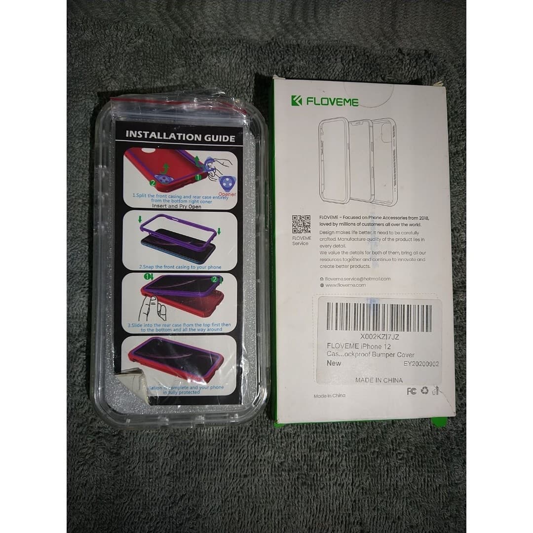 IPHONE 12 SHOCKPROOF BUMPER CASE/COVER-NEW - Thumbnail 2