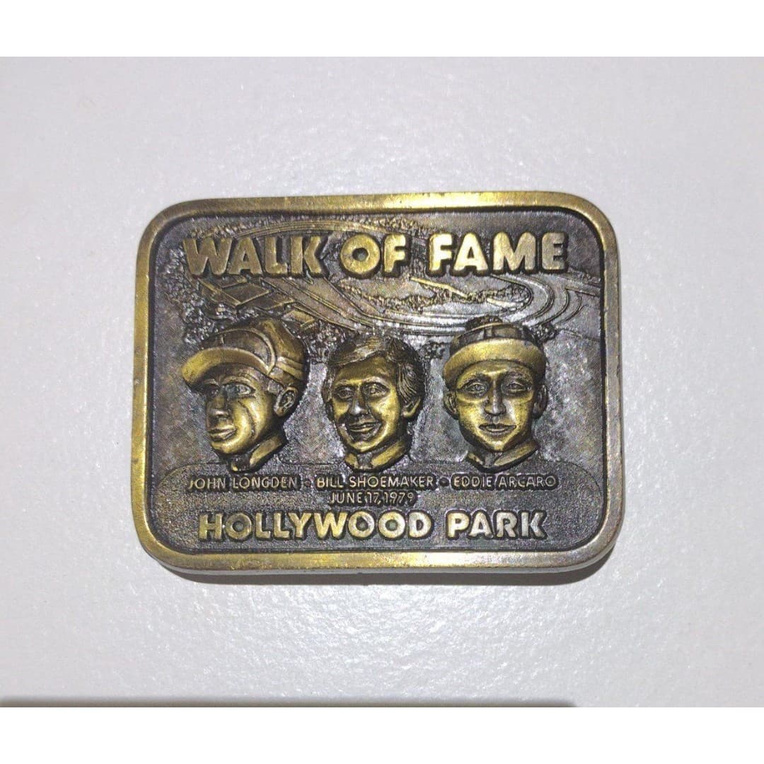 A Vintage Belt Buckle Commemorating the Hollywood Park Walk of Fame, - Thumbnail 2