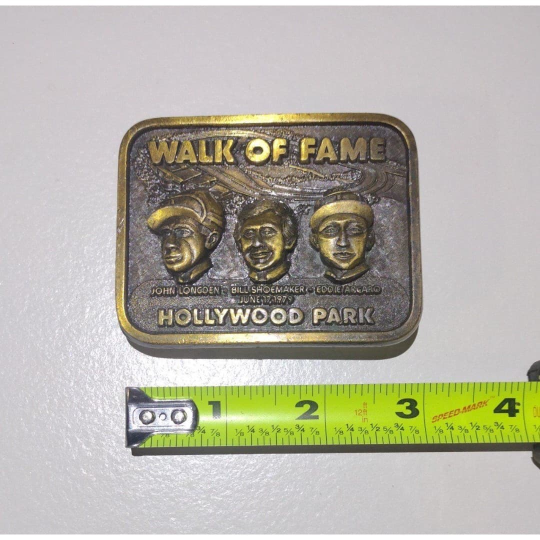 A Vintage Belt Buckle Commemorating the Hollywood Park Walk of Fame, - Thumbnail 3
