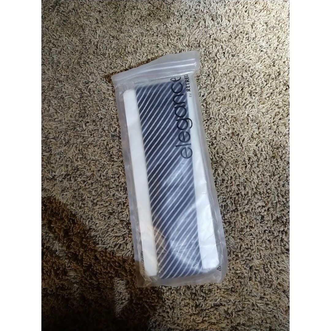 Mens necktie blue pinstriped silver - Thumbnail 2