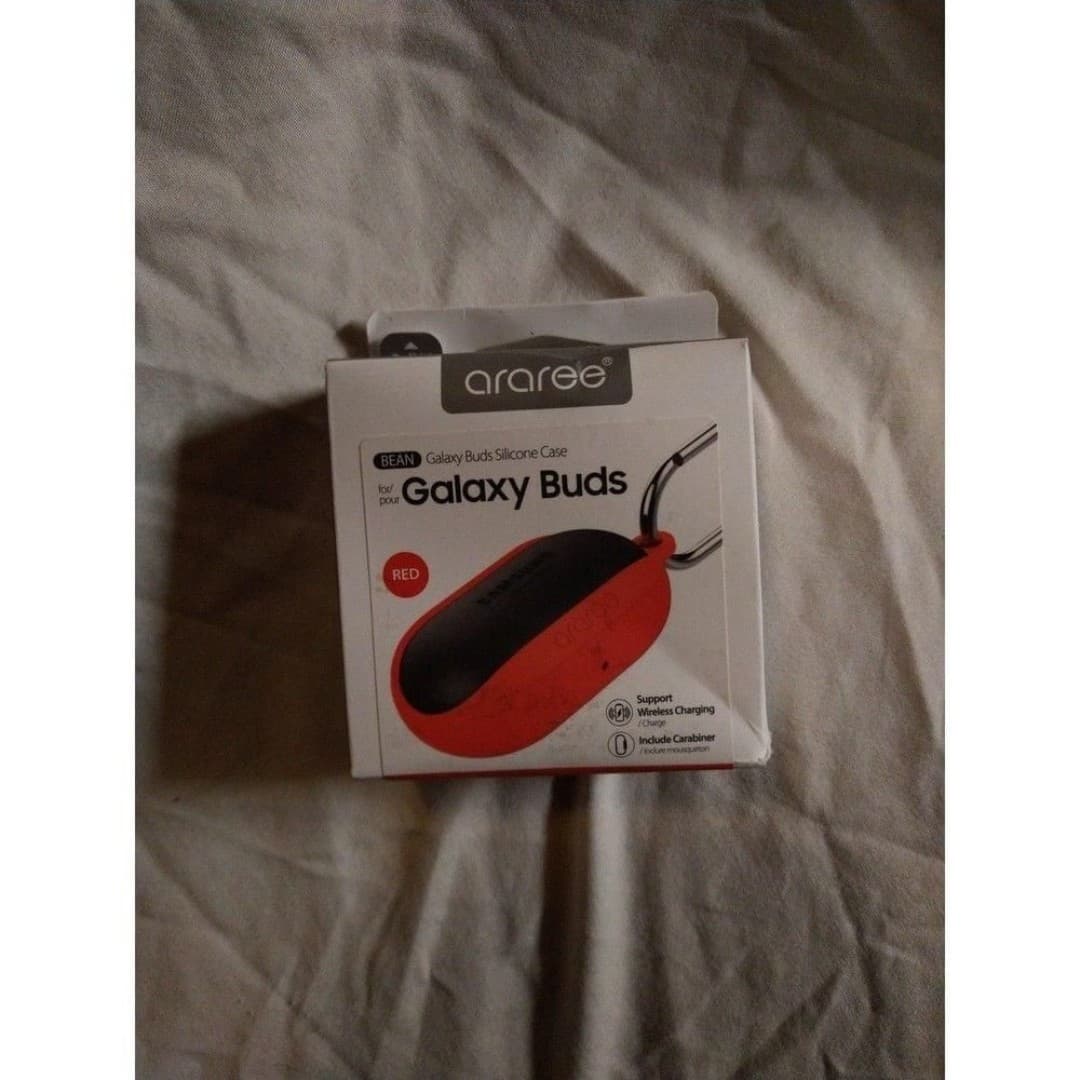 Earphone Silicone Protective Case Cover Pouch For Samsung Galaxy Buds Red - Image 1