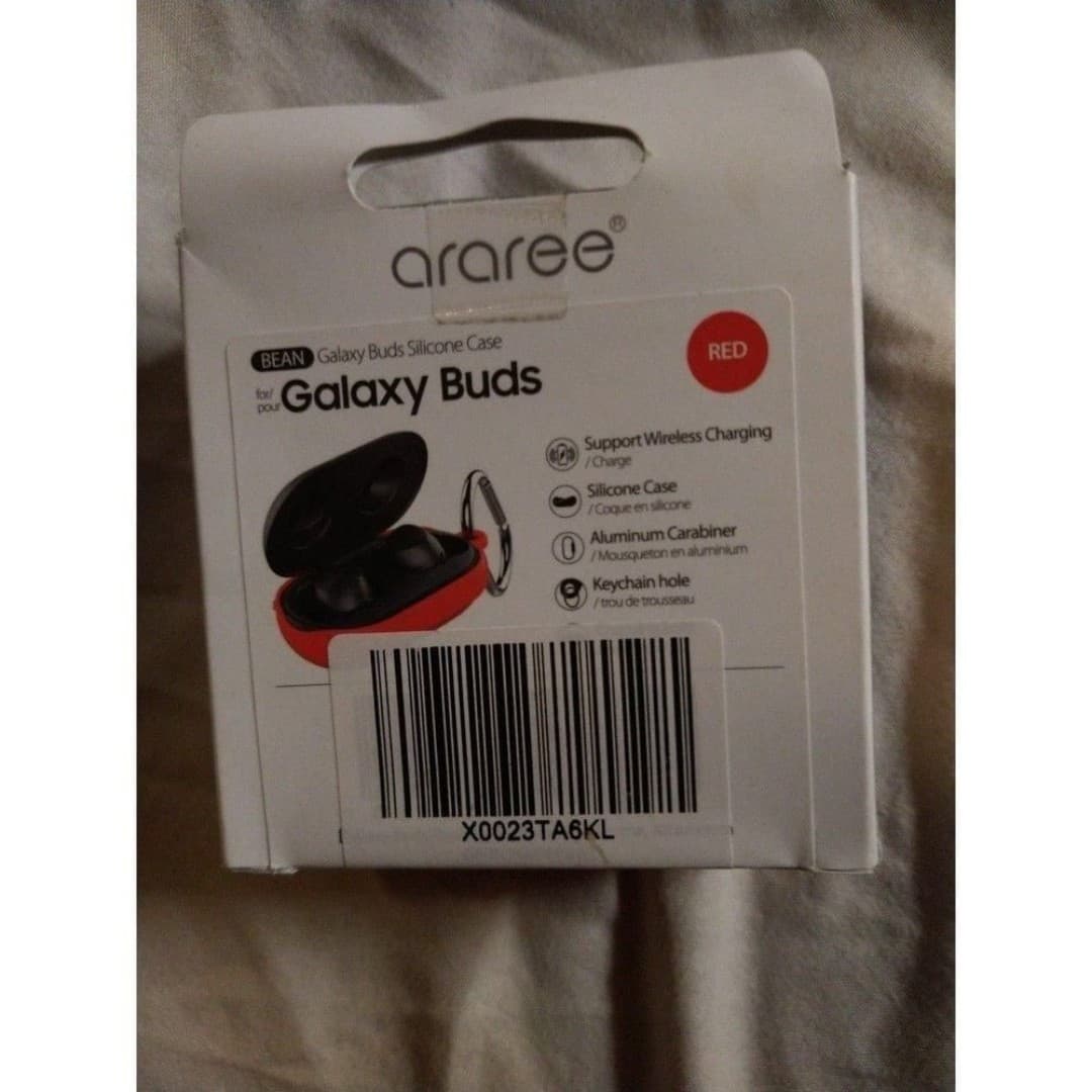 Earphone Silicone Protective Case Cover Pouch For Samsung Galaxy Buds Red - Thumbnail 2