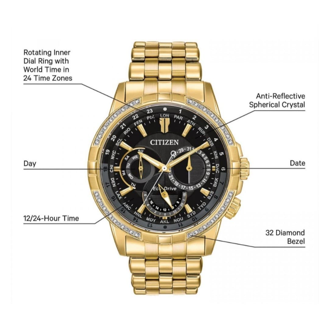 Citizen Calendrier Watch~Solar/Powered by Light! - Thumbnail 4