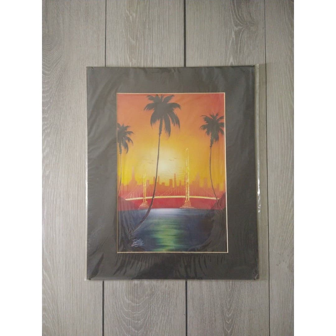 Beautiful Sunset & Palm Tree Picture