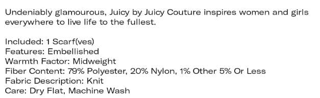 Juicy Couture - Neck Warmer/Scarf - Thumbnail 3