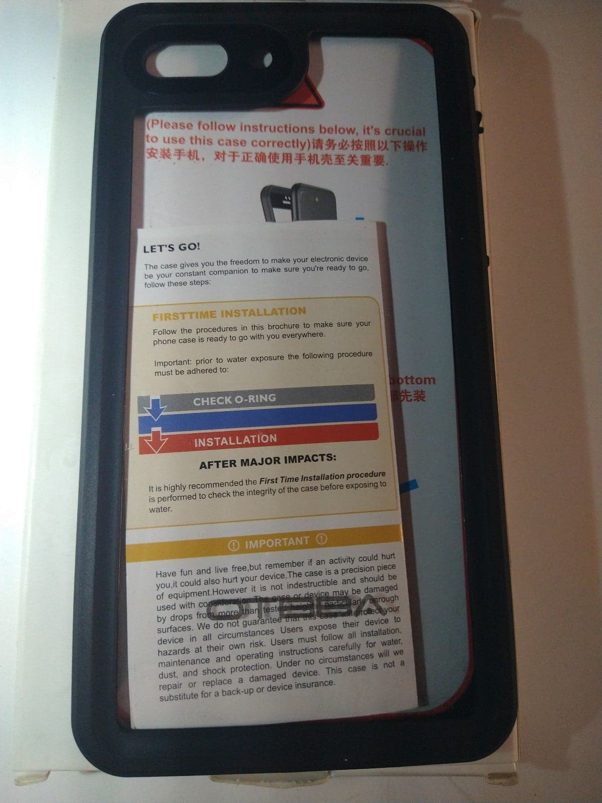 Waterproof iphone 7 plus/8 plus (5.5" clear) Case - Thumbnail 3