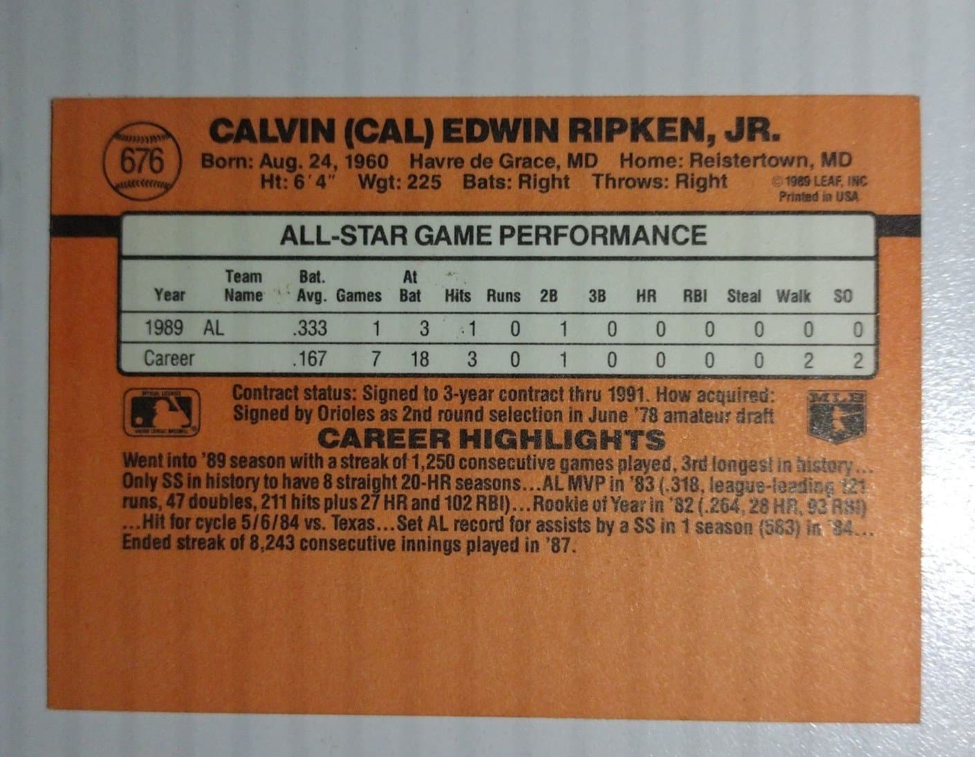 Cal Ripken - 2 Card Bundle - Thumbnail 3