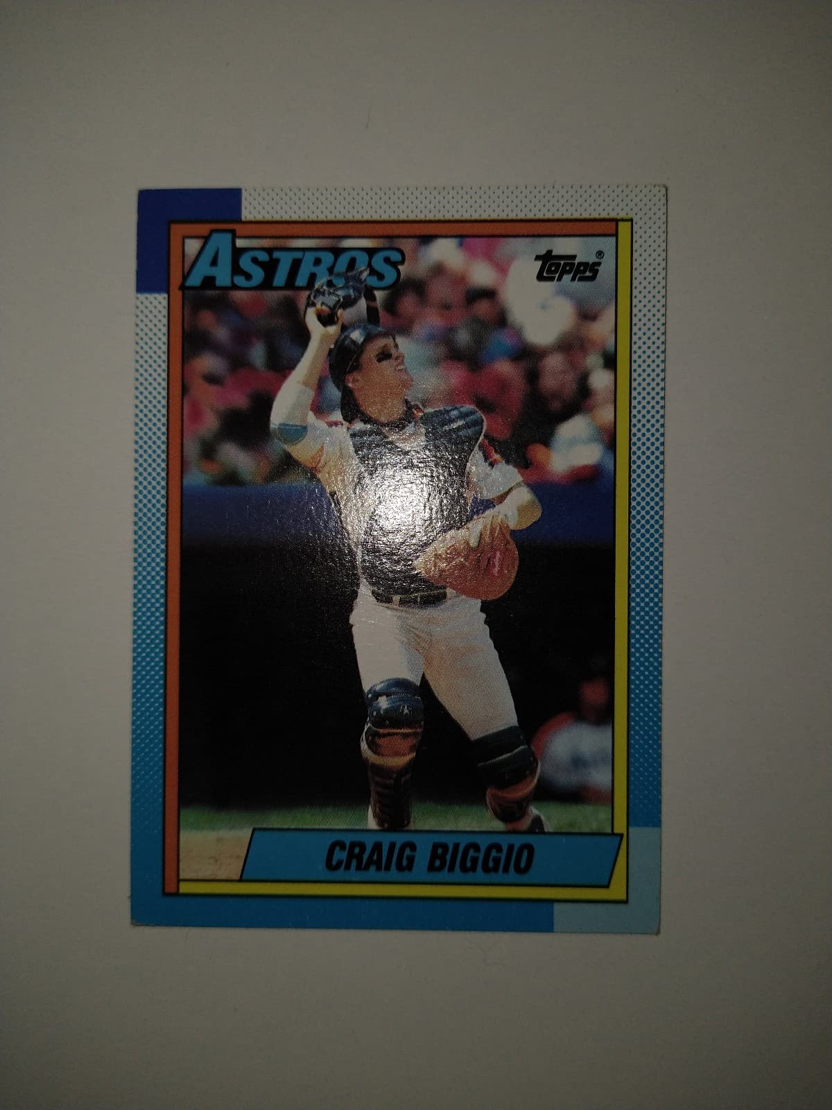 Set of 2 1990 Topps Baseball Cards - Craig Biggio -#157 - Thumbnail 4